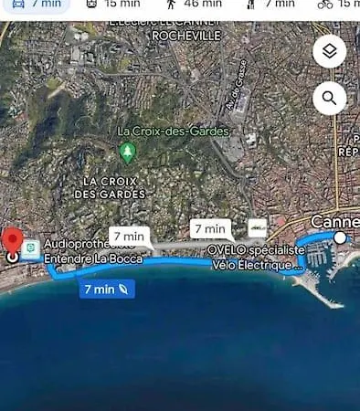 Appartement La Bocca, F1+cabine, Clim, Mer A 5min Pieds